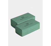 Yoga Studio EVA Yoga Brick Twin Pack - Sage Green