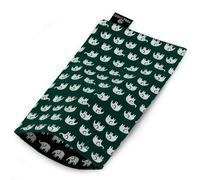 Yoga Studio Eye Pillow Cover - 12cm x 23cm, Yoga Pillow Cover for Spa or Massage Therapists (Green Elephant)