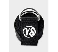 Yoga Studio GOTS Organic Cotton D-Ring 2.5m Yoga Belt Strap - Black