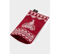 Yoga Studio GOTS Organic Cotton Eye Pillow Cover - Burgundy Aztec Elephant