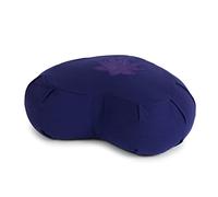 Yoga Studio Meditation Cushion Crescent Zafu Buckwheat Lotus Leaf - Purple