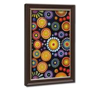 Yoga Studio Meditation Pointillism Mandala Sacred Geometric Decoration Canvas Poster Bedroom Decor Landscape Office Room Decor Gift 12"L X 18"W