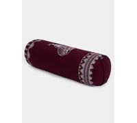 Yoga Studio Organic Buckwheat Elephant Meditation Bolster Cushion - Raspberry - Aztec Elephant