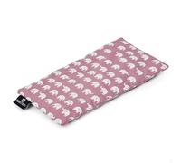 Yoga Studio Organic Elephant Eye Pillow with Lavender & Linseed, 23cm x 12cm (Dusty Pink Elephant)