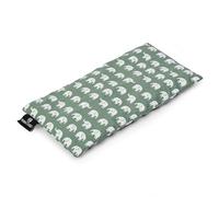 Yoga Studio Organic Elephant Eye Pillow with Lavender & Linseed, 23cm x 12cm (Sage Green Elephant)