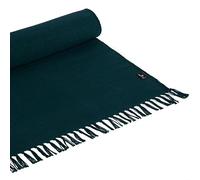 Yoga Studio Organic Mat - 196cm x 70cm Cotton Rug With Tassels for Meditation, Relaxation, Hot Yoga (Teal)