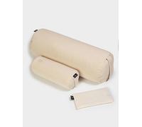 Yoga Studio Organic Meditation Bolster & Eye Pillow Set - Relax - Ecru