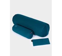 Yoga Studio Organic Meditation Bolster & Eye Pillow Set - Relax - Teal