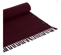 Yoga Studio Organic Yoga Mat Rug - 196cm x 70cm Yoga Rug with Tassels, Cotton Yoga Rug for Meditation, Relaxation, Hot Yoga (Raspberry)
