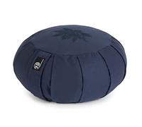 Yoga Studio Pleated Round Zafu Buckwheat Meditation Cushion - Lotus Leaf