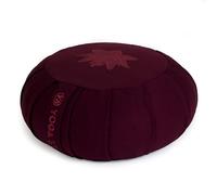 Yoga Studio Pleated Round Zafu Buckwheat Meditation Cushion - Lotus Leaf