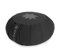 Yoga Studio Pleated Round Zafu Buckwheat Meditation Cushion - Lotus Leaf (Graphite Grey)