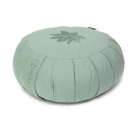 Yoga Studio Pleated Round Zafu Buckwheat Meditation Cushion - Lotus Leaf (Sage Green)