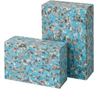 Yoga Studio Recycled Foam Head Blocks (2-Pack) Chip Foam Pilates Support Cushions 30 x20 x 5cm, Eco-Friendly, Durable, Lightweight Yoga & Pilates Accessories