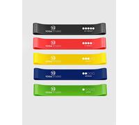 Yoga Studio Resistance Loop Bands - 5 Pack Inc Bag