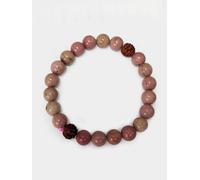 Yoga Studio Rhodochrosite Stone & Rudraksha Mala Bead Bracelet