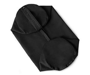 Yoga Studio Spare EU Organic Cotton Bolster Covers With Handle And Zipper - Cover Only (Black)
