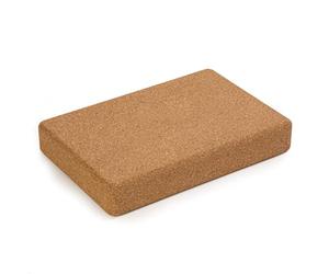 Yoga Studio The Comfortable Natural Cork Flat Yoga Block - Unbranded (30.5cm x 20.5cm x 5cm) Support Aid, Eco Friendly