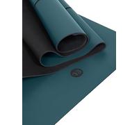 Yoga Studio The Grip Alignment Mat 4mm - 183cm x 61cm | Non-Slip Base | Moisture-Absorbing | Thick Latex-Free (Aqua Marine)
