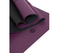 Yoga Studio The Grip Alignment Mat 4mm - 183cm x 61cm | Non-Slip Base | Moisture-Absorbing | Thick Latex-Free (Soft Purple)