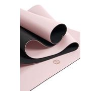 Yoga Studio The Grip Mat - 61cm x 183cm Yoga Mat with Non-Slip Base, Moisture-Absorbing 4mm Thick Latex-Free Travel Mat Roll (Blush)
