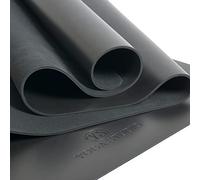 Yoga Studio The Grip Mat - Black, 68cm x 183cm Yoga Mat with Non-Slip Base, Moisture-Absorbing 4mm Thick Latex-Free Travel Mat Roll