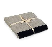 Yoga Studio Two Toned Seamless Organic Cotton Yoga Blanket Great for Meditation & Relaxation - 142cm x 205cm