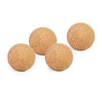 Yoga Studio Unbranded Cork Massage Balls Four Pack, Trigger Point Therapy Ball, Cork Ball Roller for Muscle Tension, Deep Tissue Relief Set of 4 (5cm)