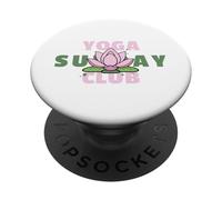 Yoga Sunday Club - Yoga Lotus Zen Mode PopSockets Adhesive PopGrip