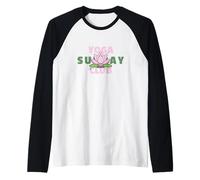 Yoga Sunday Club - Yoga Lotus Zen Mode Raglan Baseball Tee