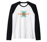 Yoga Sunday Club - Yoga Lotus Zen Mode Raglan Baseball Tee