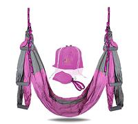 YOGA SWING PRO Premium Aerial Hammock Anti gravity Yoga Swing Kit - Acrobat Flying Sling Set for Indoor and Outdoor Inversion Therapy