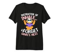 Yoga Teacher Instructor of Inhale Forget Whats Next Premium T-Shirt