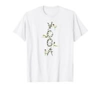 Yoga Text With Flowers Mindfulnesss Yoga Pose Chakra T-Shirt