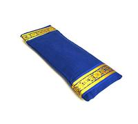 Yoga United 100% Cotton. Lavender and Linseed Eye Pillow for Yoga, Relaxation, Meditation, Travel and Gift or Tired Eyes, and Headaches - dark blue