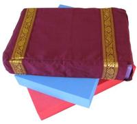 Yoga United - Cotton Yoga block cover - Aubergine (fits a standard block of chips/foams: 305 mm x 205 mm x 50 mm)