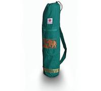 Yoga United Yoga Mat Bag | Elephant Design Yoga Bag | Unisex Carrier | Stores Mat and Accessories | Suitable for Pilates, Yoga, Gym, Fits Most Mat Sizes (Green)