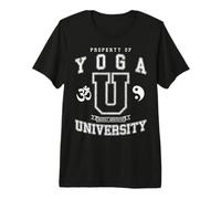 Yoga University Heavily Meditated Vintage College Varsity Premium T-Shirt