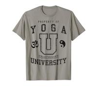 Yoga University Heavily Meditated Vintage College Varsity T-Shirt