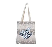 Yoga V Tote Bag Yoga Lover Gift yoga instructor Gift Yogi Gift Yoga Words Gift (Yoga Tote)