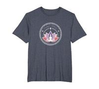 Yoga Vibes: Zen Lotus Meditation Logo for Wellness T-Shirt, Men's Big and Tall, Heather Blue, 4X Tall