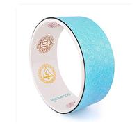 yoga wheel, Classical Black Professional Pu Yoga Circle Gym Workout Back Training Tool Pliates Fitness Bodybuilding Ring(Blue)