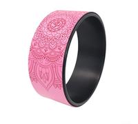 Yoga Wheel For Back Pain Relief, Pregnancy Yoga Roller For Stretching, Ab Training Wheel For Core Strength, Pilates Roller For Beginners And Kids, PU(Pink)