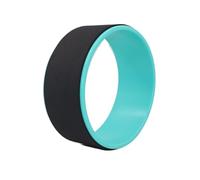 Yoga Wheel Open Back Equipment Fitness Roller Loop Home Pilates Circle Training Tool for Bodybuilding for Back Pain Relief(Black Green)