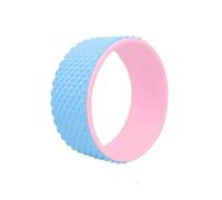 Yoga Wheel Open Back Equipment Fitness Roller Loop Home Pilates Circle Training Tool for Bodybuilding for Back Pain Relief(Blue Pink)