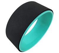 yoga wheel, Yoga Pilates Circle Dharma Pose Wheel 12.5X5In Ring Strong Roller Back Stretcher Balance Accessory(Black)