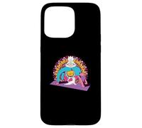 Yoga Women meditations chakras mandalas Cat Pilates Case for iPhone 15 Pro Max
