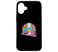 Yoga Women meditations chakras mandalas Cat Pilates Case for iPhone 16 Plus