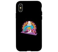 Yoga Women meditations chakras mandalas Cat Pilates Case for iPhone X/XS