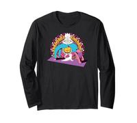 Yoga Women meditations Chakras Mandalas Cat Pilates Long Sleeve T-Shirt